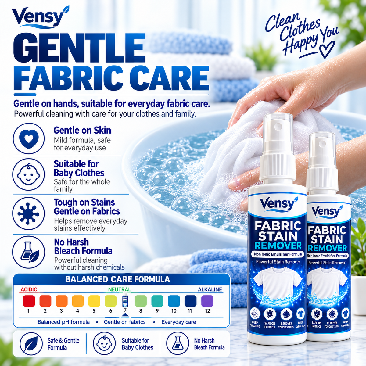 All-Purpose Clothing Stain Cleaner – Removes Coffee, Wine & Oil Stains in Seconds