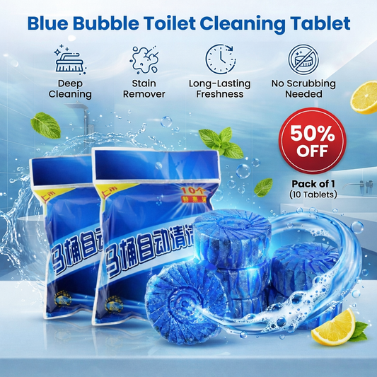 🚽 Toilet Cleaning Tablet (10 pcs) | Automatic Cleaner & Deodorizer 🔥 Limited Offer – Buy Now!